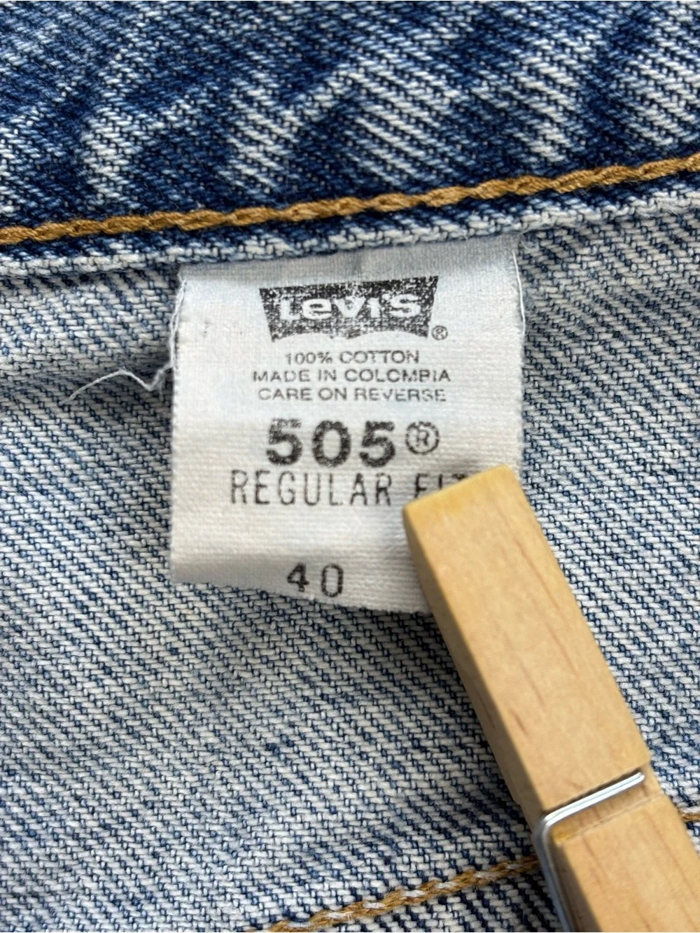 Vintage Levi's 505 Light Blue Frayed Denim Shorts